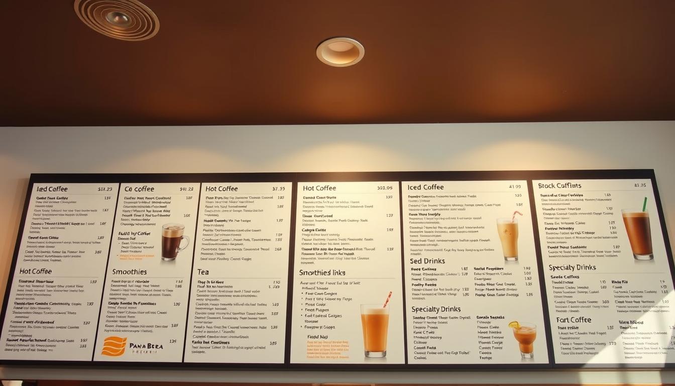 panera bread beverage menu