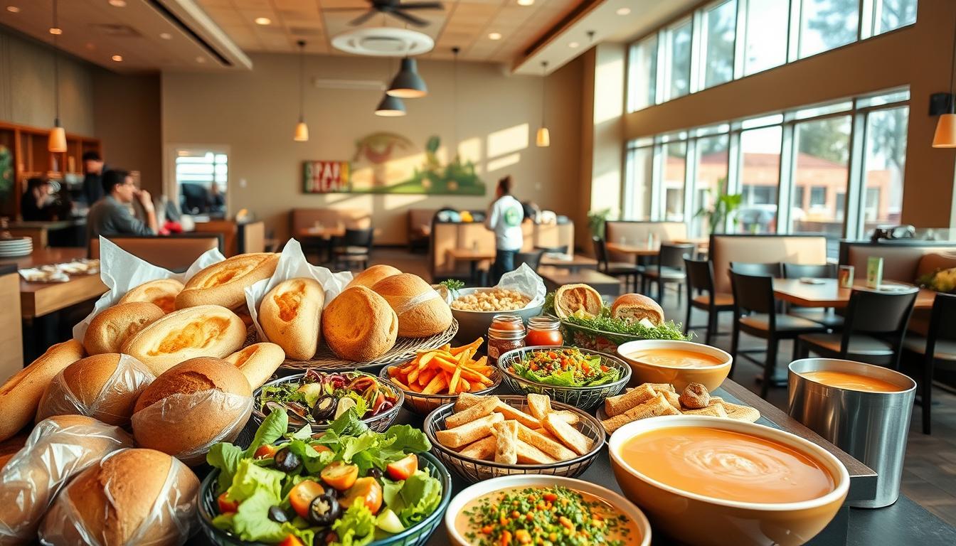 panera bread lunch menu