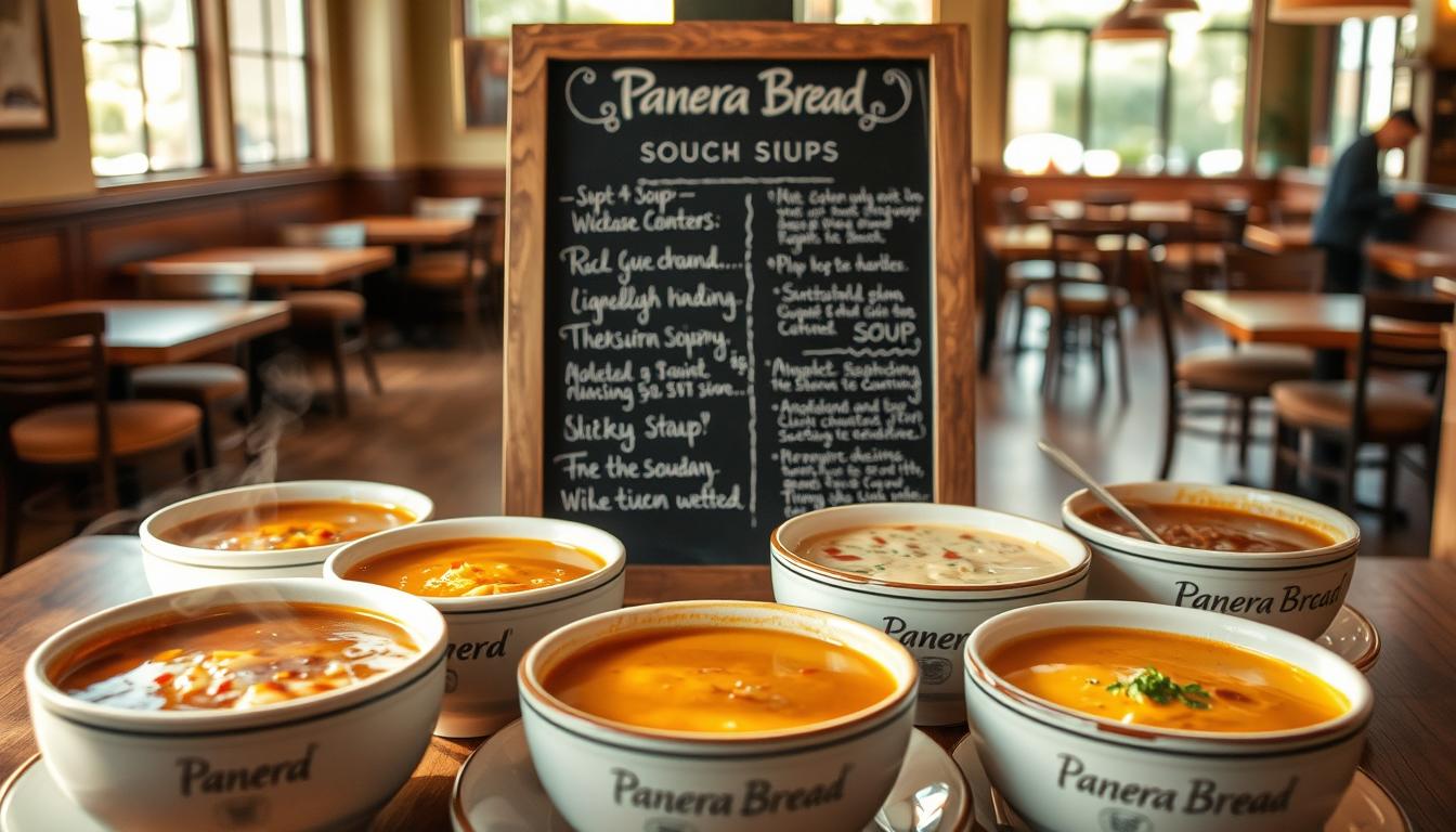 panera bread soup menu
