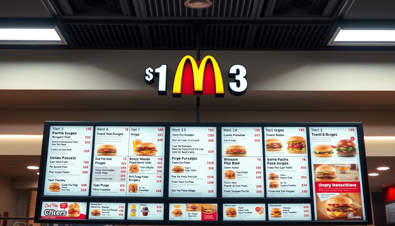 McDonald's $1 $2 $3 Menu with Prices