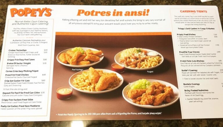 popeyes catering menu